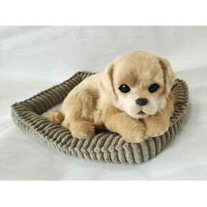 Golden Retriever Dog, Realistic, Lifelike Stuffed Interactive Nodding Pet Toy, Companion Pet Puppy with 100% Handcrafted Synthetic Fur