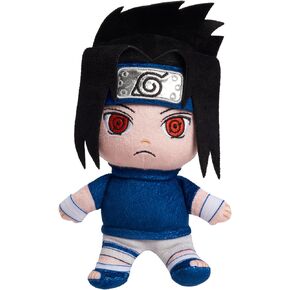 Just Play Naruto Small 7 Inch Collectible Plush Sasuke, Kids Toys for Ages 3 Up