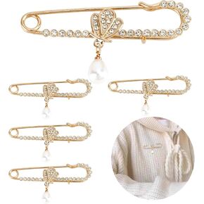 Rhinestone Brooch Pins,Safety Pins for Clothes,Brooch Pins for Women,Pins for Bags,Decorative Pins
