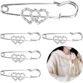 Rhinestone Brooch Pins,Safety Pins for Clothes,Brooch Pins for Women,Pins for Bags,Decorative Pins