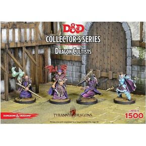 Gale Force Nine GF971034 D&D Tyranny of The Dragons Cultists 4 Figure Toy