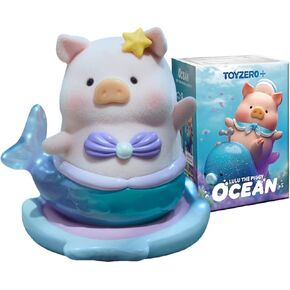 Lulu The Piggy Ocean Series 1PC Cute Pig Blind Box Figures Collectible Toys Kawaii Birthday Gifts