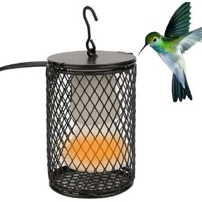 Ceramic Heat Lamp Bulb with Lampshade, 100W Infrared Emitter Heater Lamp Bulbs for Pet Brooder Coop Chicken Lizard Snake Aquarium, with Power Switch&Anti-Biting Hanging Hook