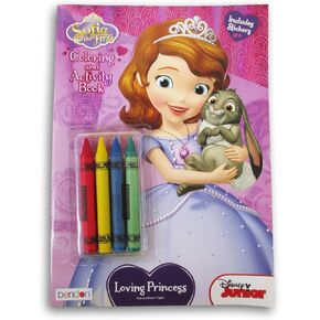 Sofia Princess First Coloring and Activity Book with Crayons and Stickers