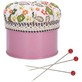 500Pcs Glass Pin, Sewing Pins Ball Glass Head Pins Needle Tinplate Box Cloth Pin Cushion Quilting Decorating Tool Sewing CraftsStraight Pins