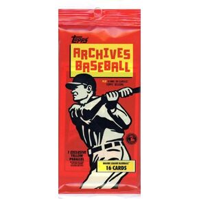 2024 Topps Archives Baseball EXCLUSIVE JUMBO FAT CELLO Pack with INSERT & YELLOW PARALLEL! Look for Rookies of Paul Skenes, Jackson Chourio, Yamamoto, Elly De La Cruz, Jackson Merrill & More!