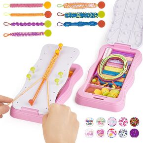 Dahey Friendship Bracelet Making Kit for Girls - DIY Arts and Crafts Birthday Gifts for 8-12 Years Old Kids, Multi-Coloured Bracelets String Jewelry Maker Kits Toys Children's Party Travel Activity