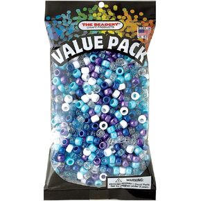 The Beadery 9x6MM Stellar Multi, Pony Beads