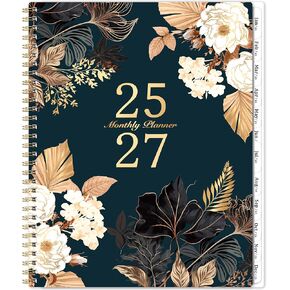 2025-2027 Monthly Planner - Jul 2025 - Jun 2027, 2 Year Monthly Planner/Calendar 2025-2027, Academic Planner 2025-2027, 9" x 11", 24 Months, Tabs, Back Pocket, Twin-Wire Binding, Note Pages