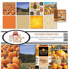 Reminisce Pumpkin Patch Scrapbook Collection Kit Paper Crafts, Multi Color Palette