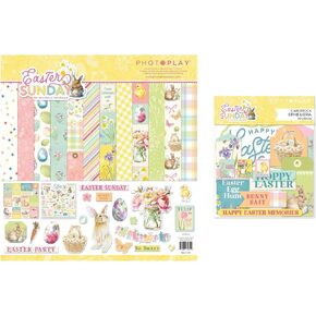 PhotoPlay Easter Sunday Collection Bundle - 12 × 12 مجموعة مجموعة + ephemera cardstock cuts in Kuwait
