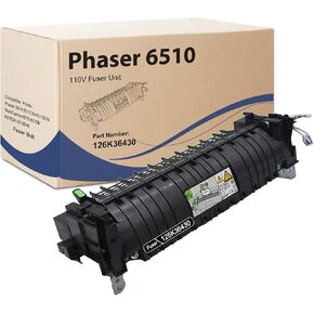 126K36430 Fuser Assembly Remanufatured 6510 6515 Fuser Unit Compatible for Xerox 126K36430 Works with Phaser 6510 6510DN 6510DNI WorkCentre 6515 6515N 6515DN 6515DNI Printer 126K36430 Fuser Kit (110V)