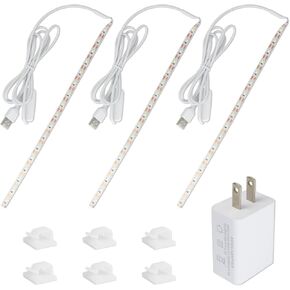 3Pcs Sewing Machine Light Strip with Touch Dimmer, 12in Sewing Machine Lights Led Strip with 60LEDS, Daylight White Sewing Machine Light Fits All Sewing Machines