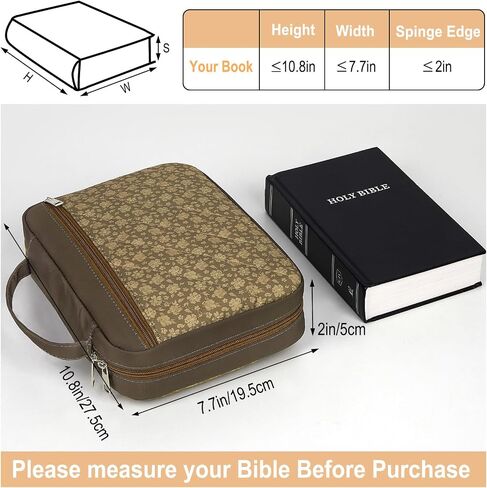 Pink Dino Bible Cover Case for Women, Large Bible Cover Bible Bag with Handle, Bible Cases for Women Bible Holder Accessories in Kuwait