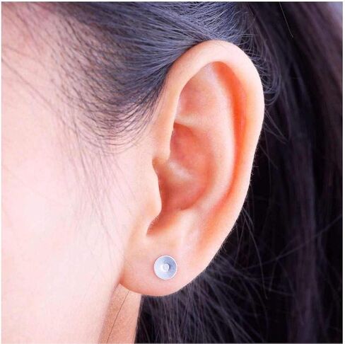 100pcs Adabele 316 Grade Surgical Stainless Steel Hypoallergenic Stud Earring Post Findings 6mm Glue On Flat Pad 100pcs Earnut Backs DIY Earrings Jewelry Making SEF221-6 in Saudi Arabia