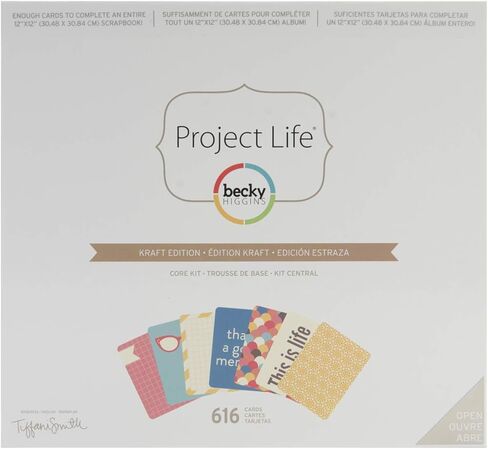 Project Life by Becky Higgins Life Core Kit ، 5.08 × 29.21 × 26.67 سم ، متعدد الألوان in Kuwait