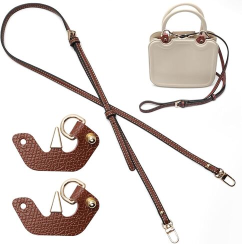 Leather Purse Straps Replacement for Longchamp Mini Bag, Adjustable Leather Crossbody Bag Shoulder Strap Replacement in Kuwait