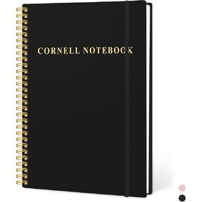 Cornell Notes Notebook, College Spiral Notebooks for Note Taking, Spiral Cornell Notebook, Subject College Ruled Notebook for Office/School/Teacher/Student（7x10"）