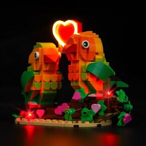VONADO LED Light Kit Compatible with LEGO-Valentine-Lovebirds-40522 (Lights Only, No Models) Creative Lighting Set Accessories Compatible with Lego Love Birds 40522 Valentine Lovebirds 40522 Set
