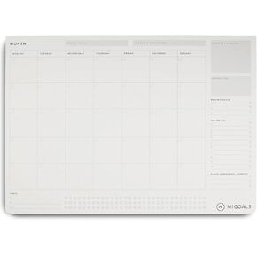Undated Monthly Desk Notepad Calendar - Improve Goal Setting, Foster Self-Discipline, and Track Your Habits - 36 Months Desk Planner with 36 Pages for 3 Years (A3, 11.7 X 16.5 Inches)