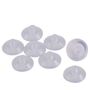 uxcell a16070400ux0054 Rubber Home Desk Glass Transparent Anti-Collision Suction Cups Sucker Holders Pads (Pack of 8)