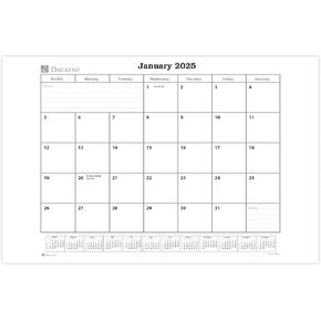 2025 Dacasso Monthly Calendar Refill, 24.5 x 16, White (S2001 / S2001-O)