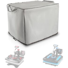 SEJGGKG Heat Press Cover, Auto Heat Press Machine Accessories 600D Waterproof Oxford Fabric Covers for Protecting Hot Press,Dustproof, Durable and Tear-Resistant (17.7" x 22.4" x 16.5") - Gray