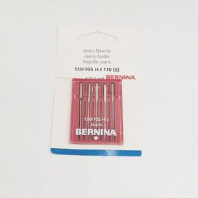 YICBOR Pack of 5pcs Jeans Needles 130/705 H for Bernina Sewing Machines (130/705 H-J 110)