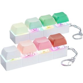 Mintcaps لوحة مفاتيح Toy Toy - 2pcs لوحة المفاتيح مع LED LED Fidget لوحة المفاتيح مفاتيح تململ Toy Toy Rightboard Fidget Clicker