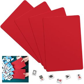 4 Pcs Valentine Mahjong Lovers Gifts Red Mahjong Tile Mixer Mahjong Shuffler for Mixing and Shuffling Tiles Plastic Mahjong Accessories Gifts for Mahjong Lovers Playing Mahjong Game