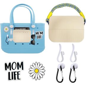 Accessories Set for Bogg Bag, Phone Holder for Bogg Bag, Compatible with Various Bogg Bag Sizes, Charms for Bogg Bag, Silicone Handbags for Bogg Bag