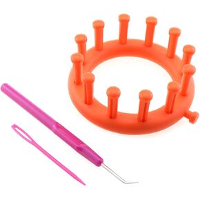 Luorng DIY Woolen Flower Weaving Kit Trans Creative Circular Loom Forcor in Kuwait