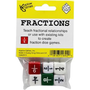 Koplow Games KOP11692 Fraction Dice Game Set
