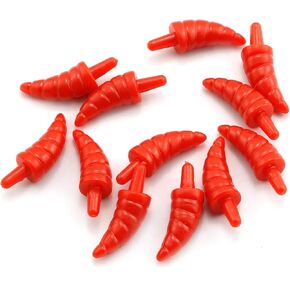50pcs 9x22mm Plastic Toy Nose Santa Claus Dolls Safety Noses DIY Ornament Christmas Decoration Craft