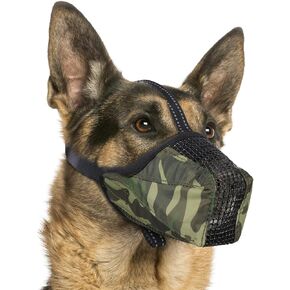 Dog Muzzle, Soft Mesh No Barking Pet Muzzles for Small Medium Large Sized Dogs, Breathable Drinkable Dog Mouth Guard Adjustable Puppy Muzzle to Prevent Dogs Biting Chewing and Licking