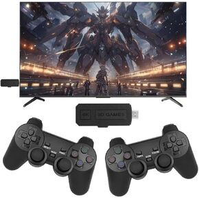 【42000 Games in 1 Retro Games Arcade Game Console,3D Game Stick HD Classic Game Console with Two 2.4G Wireless Gamepads for 4K TV HDMI Output(256G)