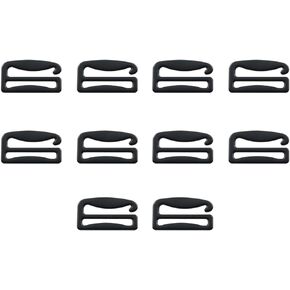 10PCS Black 2.4cm Zinc Alloy G Hooks Buckles Backpack Luggage Strap Buckle Outdoor Webbing Buckle Clip Release Buckles for Bags Belt Backpack Strap Webbing