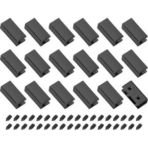 uxcell Belt Buckle End Tips, Rectangle Webbing Zipper Tips Clip Buckles with Screws for DIY Sewing Craft Purse Belt Repair