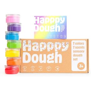 العجين Happpy - 2 رطل النمذجة العجين الحسي ، مجموعة هدايا العجين ، غير سامة ، مملوءة بالزيوت الأساسية ورائحة الفواكه (5.3 أونصة لكل منهما) ، مصممة في كاليفورنيا ، غير مصنوعة في الولايات المتحدة الأمريكية (تتراوح أعمارهم بين 3+)