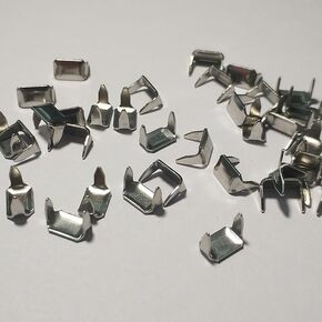 100Pcs Leather Staples Staple Fasteners Holders Copper for Belt Clip Keeper Leathercraft Zippers Buckles Sewing Notions and Supplies