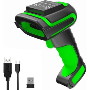 Symcode Barcode Scanner RFID Scanner with Impinj E310 UHF RFID Reader, Wireless Bluetooth Barcode Scanner 2D/1D/QR Code Scanner, Multi-Mode: Barcode Scanning, UHF RFID Tag Reader/Writer