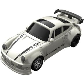 1/64 Scale Drift RC Car,Mini RC Sports Car 2.4Ghz with Gyro Mini Racing Drift Racing Remote Contrl Car Model Toys Hobby Gift for Adults and Kid (White)