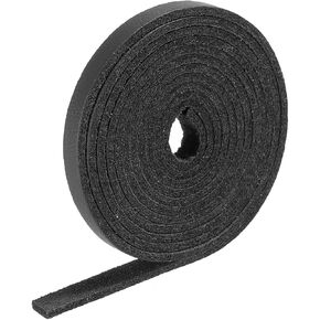 PATIKIL Faux Leather Cord Suede Cord 0.5cm/0.2" Leather Thread Velvet Cord 100cm/3.28ft for Bracelet, Necklace, Beading, DIY Craft, Black