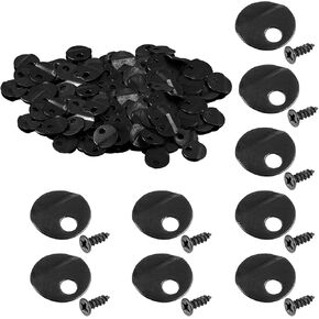 100PCS Picture Turn Button Fasteners Photo Frame Hardware, Picture Frame Hardware Backing Clips with 100 Pieces Screws, Type 2