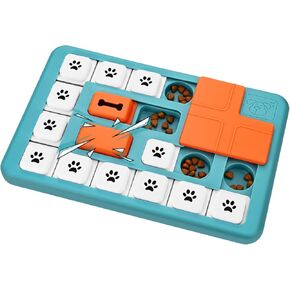 Interactive Dog Treat Puzzle Toys for IQ Training & Mental Stimulating,Fun Slow Feeder,Large Medium Small Dogs Enrichment Toys with Squeak Design