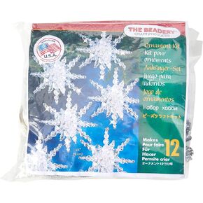 The Beadery BOK-7282 Holiday Beaded Ornament Kit, Snow Cluster