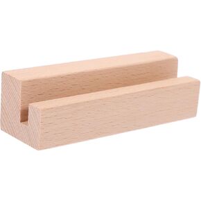 Desk Wood Calendar Stand Wood Place Card Holder Photo Picture Stand Card Holder Wooden Stands Standing Flip Calendar Display Farmhouse Aesthetic Desk Accessory 10 cm