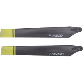 RC Helicopter Propellers,Lightweight High Toughness Remote Control Helicopter Propeller for Fly Wing FW200 RC Helicopter Accessories (Yellow)Fuselage Accessories