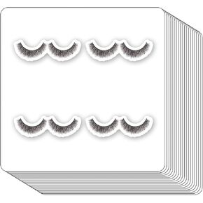Eyelash Makeup Stickers 1in for Scrapbooking, Arts, Craft, Kids DIY, Calendars Journals 80-Pack