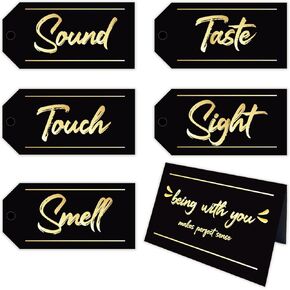 5 Senses Gift Tags Five Senses Card 5 Senses Gift Tags for Him Five Senses Gift Tags for Husband Boyfriend for Valentine's Day Birthday